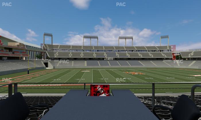 TDECU Stadium - Section Loge Box 18 Seat View
