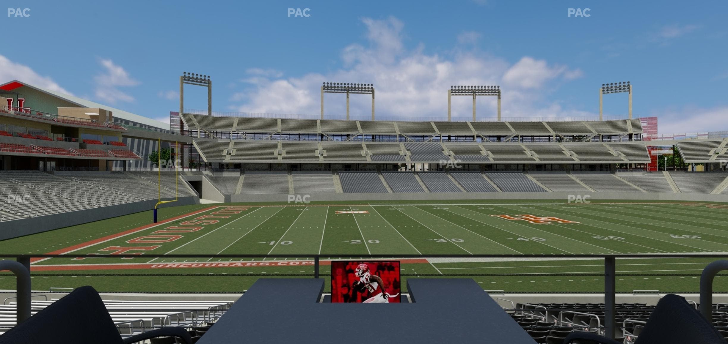 TDECU Stadium - Section Loge Box 19 Seat View