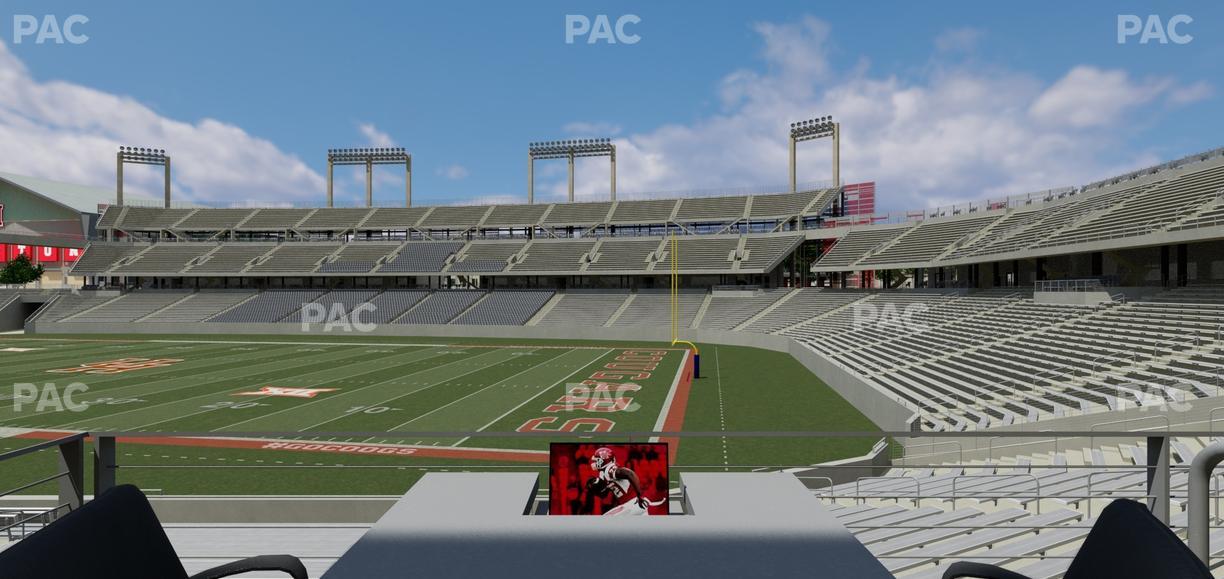 TDECU Stadium - Section Loge Box 2 Seat View