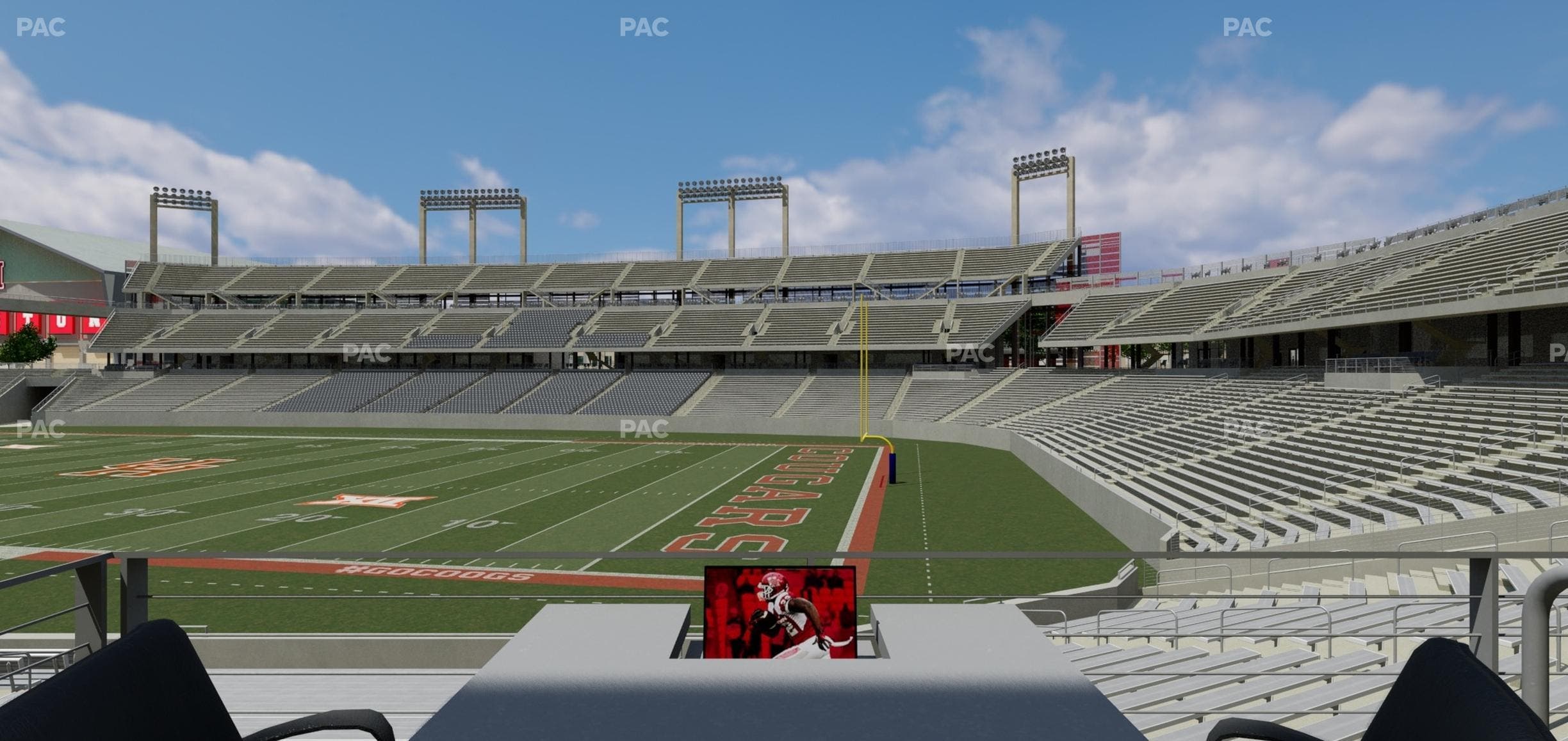 TDECU Stadium - Section Loge Box 2 Seat View