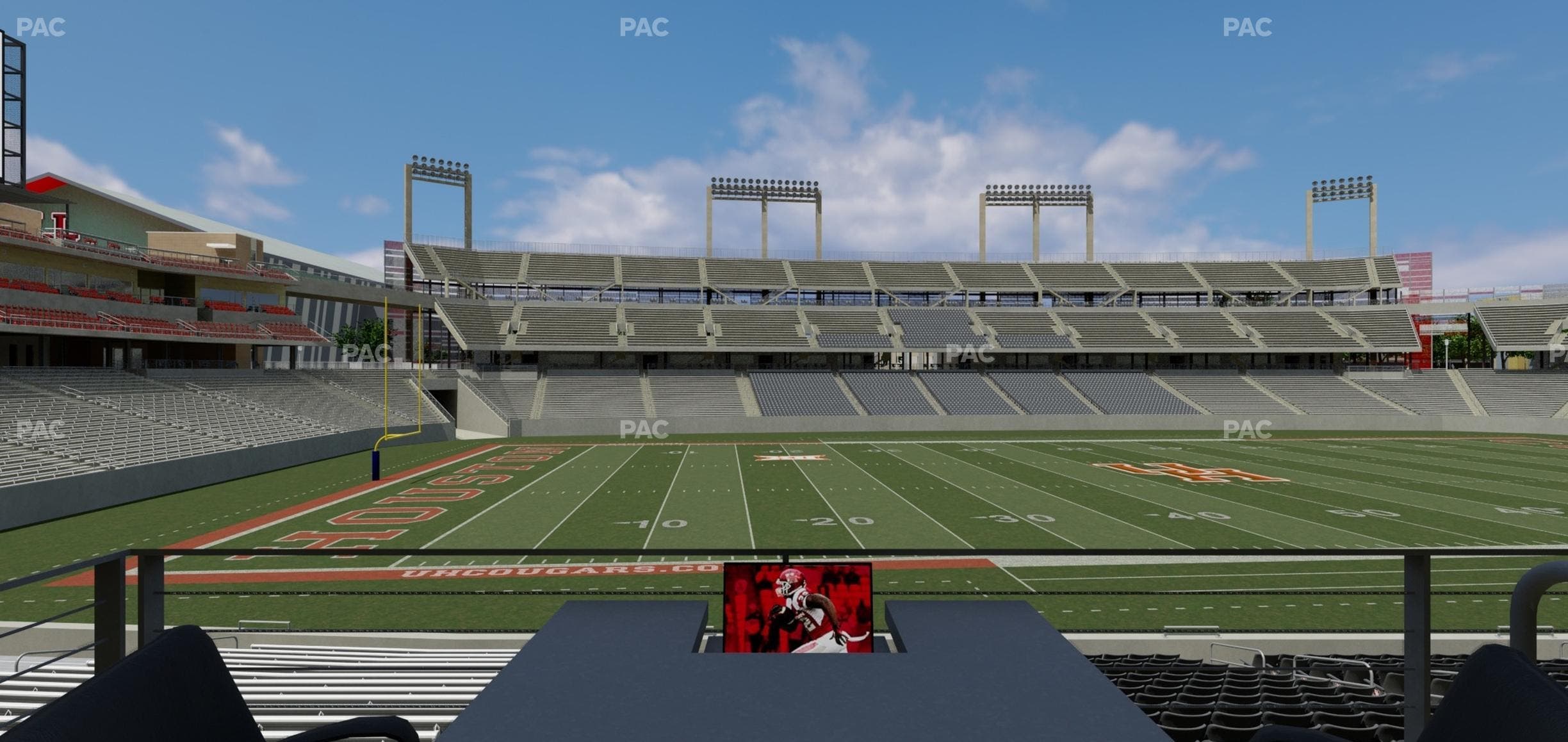 TDECU Stadium - Section Loge Box 20 Seat View