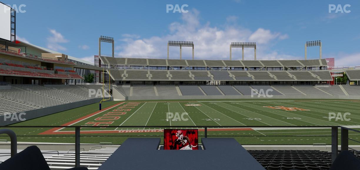 TDECU Stadium - Section Loge Box 21 Seat View