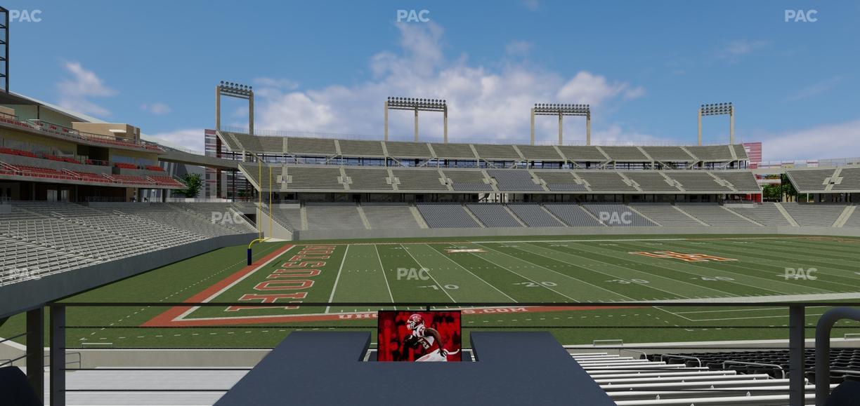 TDECU Stadium - Section Loge Box 22 Seat View