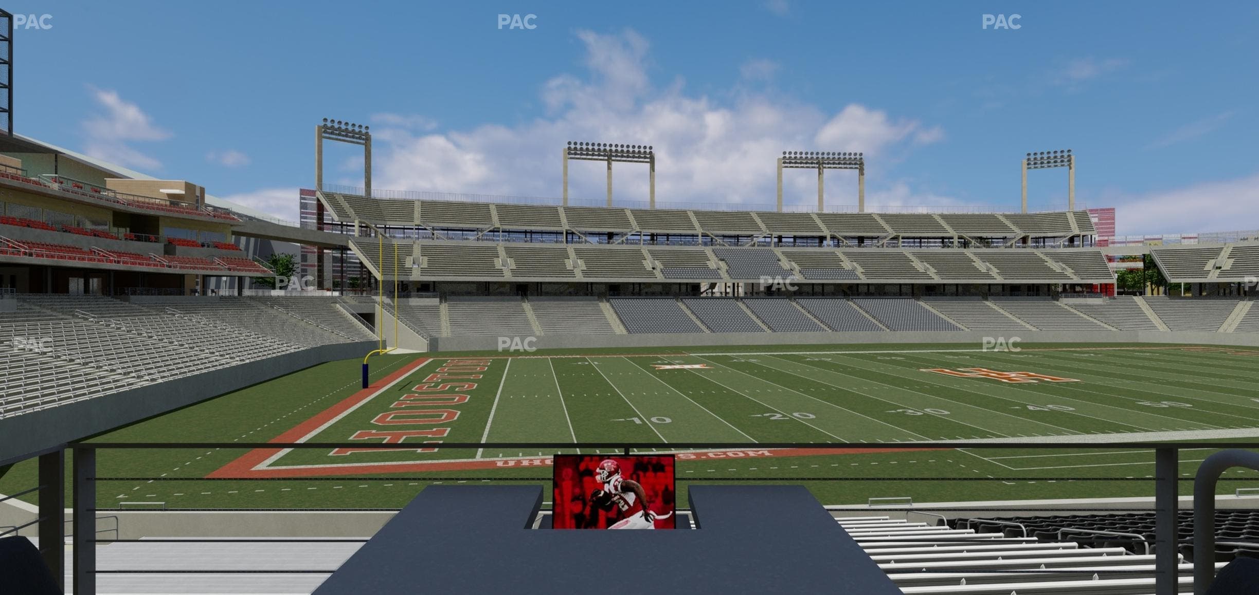 TDECU Stadium - Section Loge Box 22 Seat View