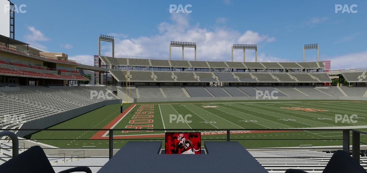 TDECU Stadium - Section Loge Box 23 Seat View