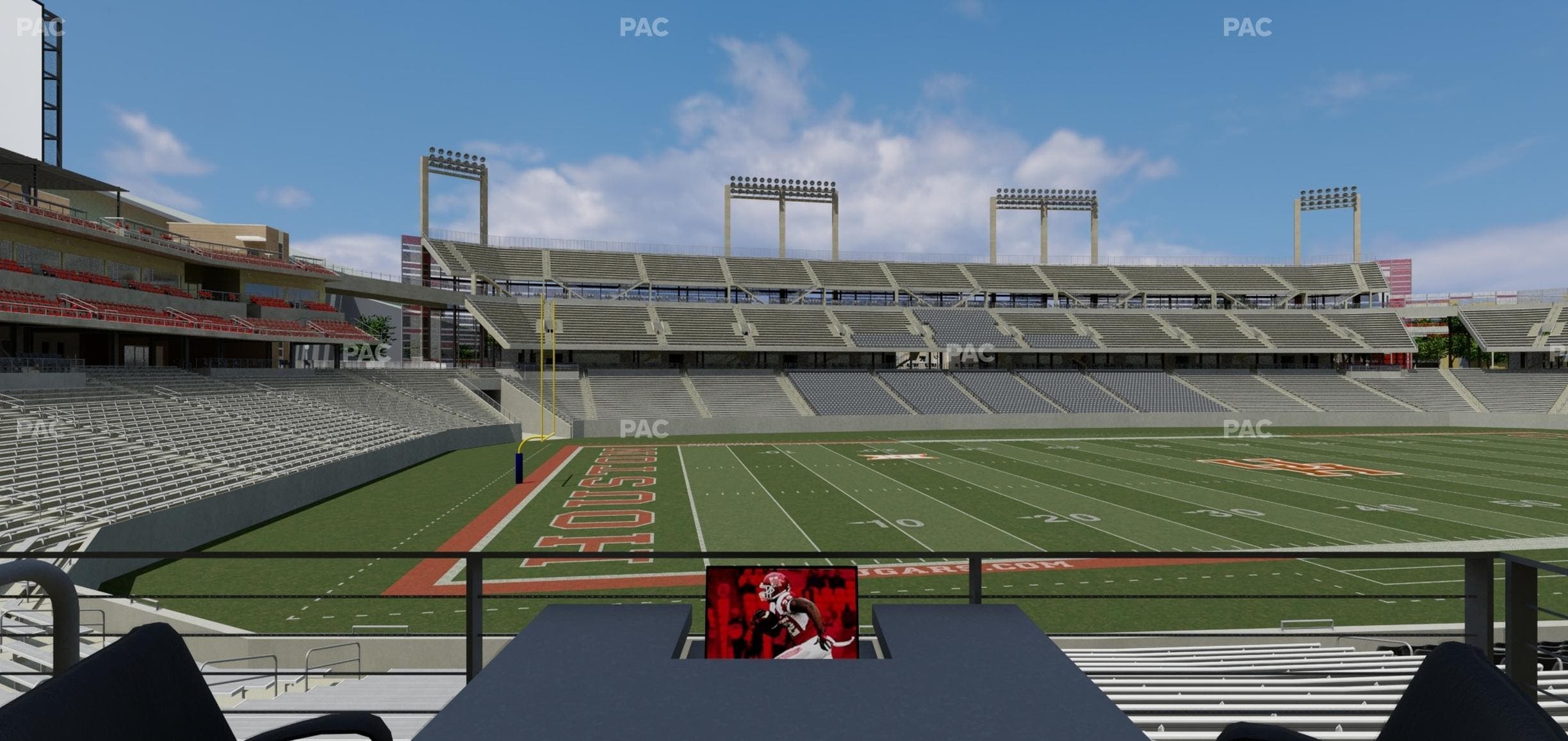 TDECU Stadium - Section Loge Box 23 Seat View