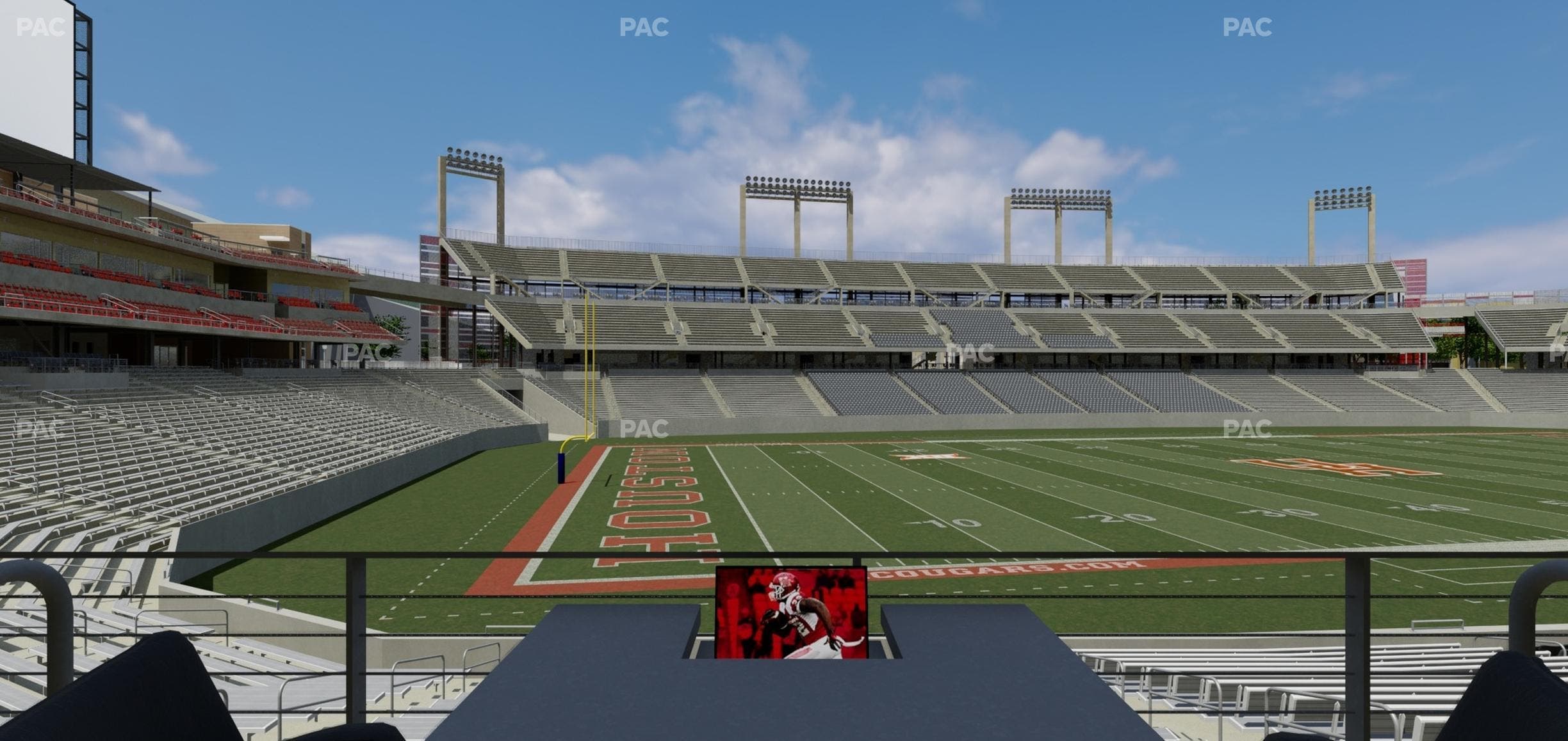TDECU Stadium - Section Loge Box 24 Seat View