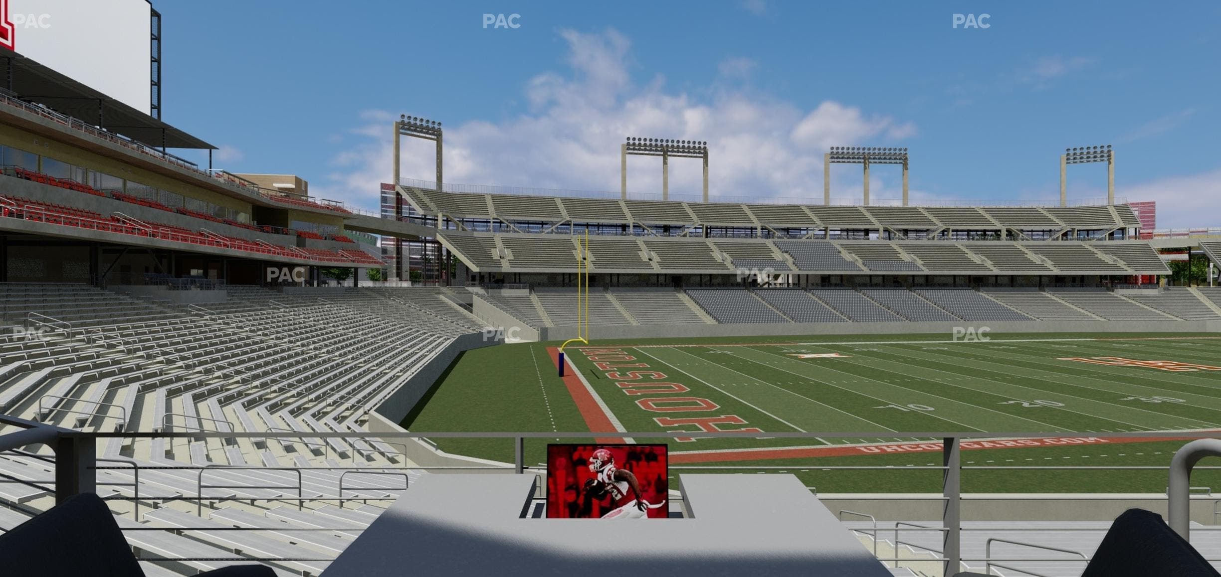 TDECU Stadium - Section Loge Box 26 Seat View