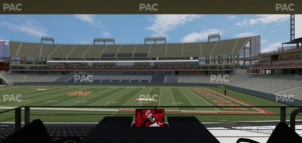 TDECU Stadium - Section Loge Box 28 Seat View