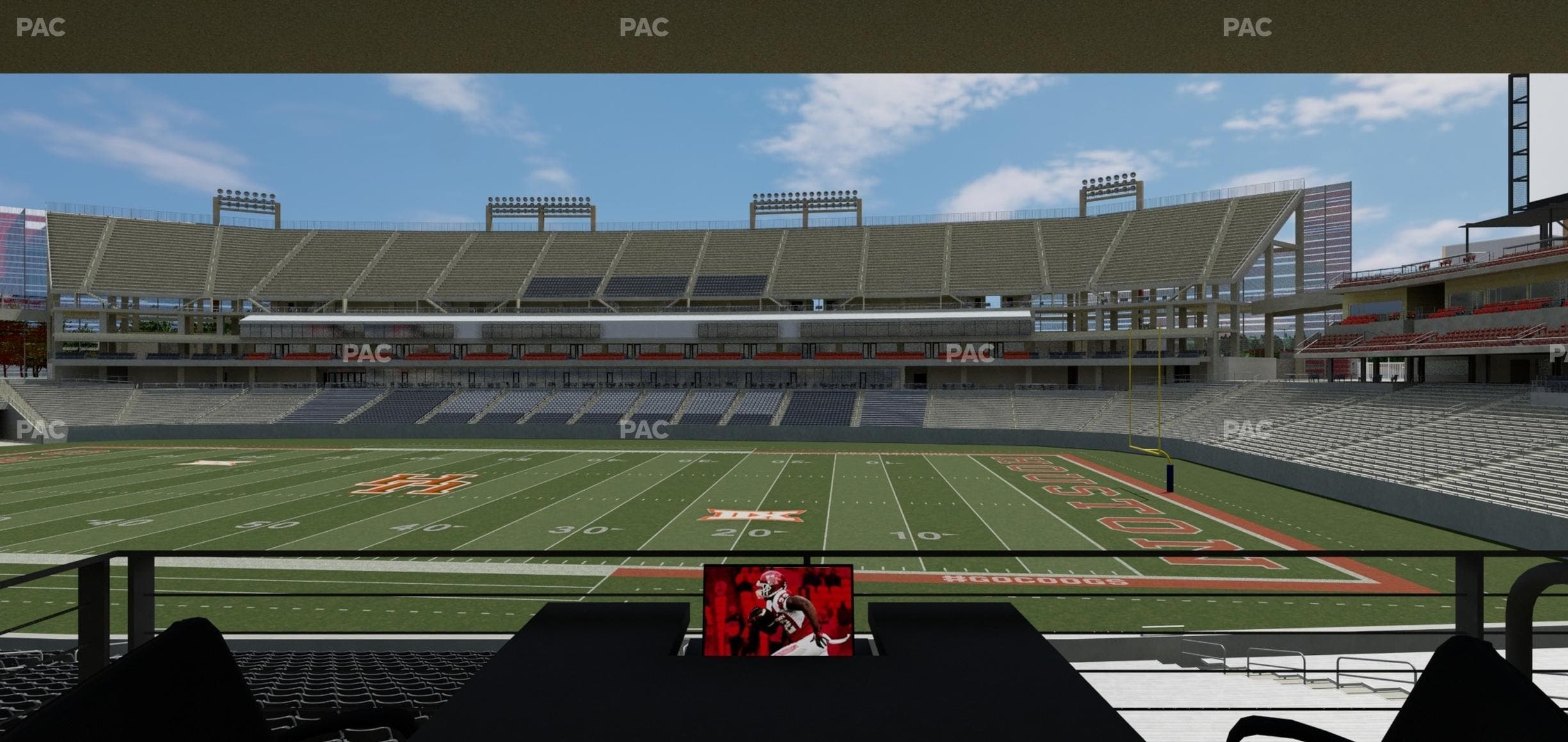 TDECU Stadium - Section Loge Box 28 Seat View