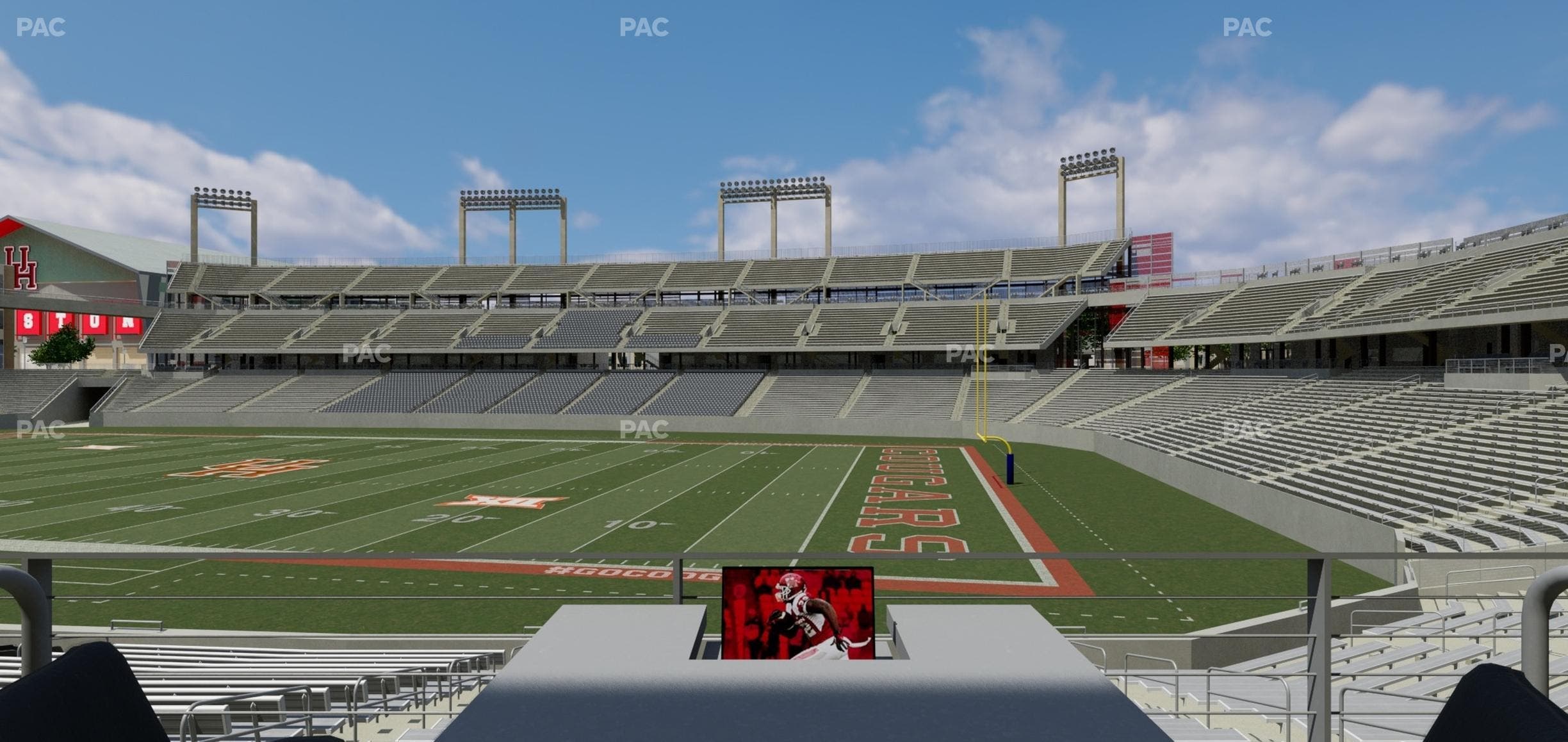 TDECU Stadium - Section Loge Box 3 Seat View