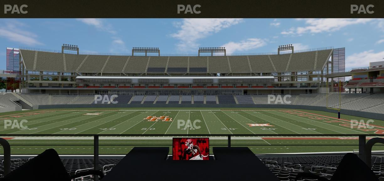 TDECU Stadium - Section Loge Box 32 Seat View