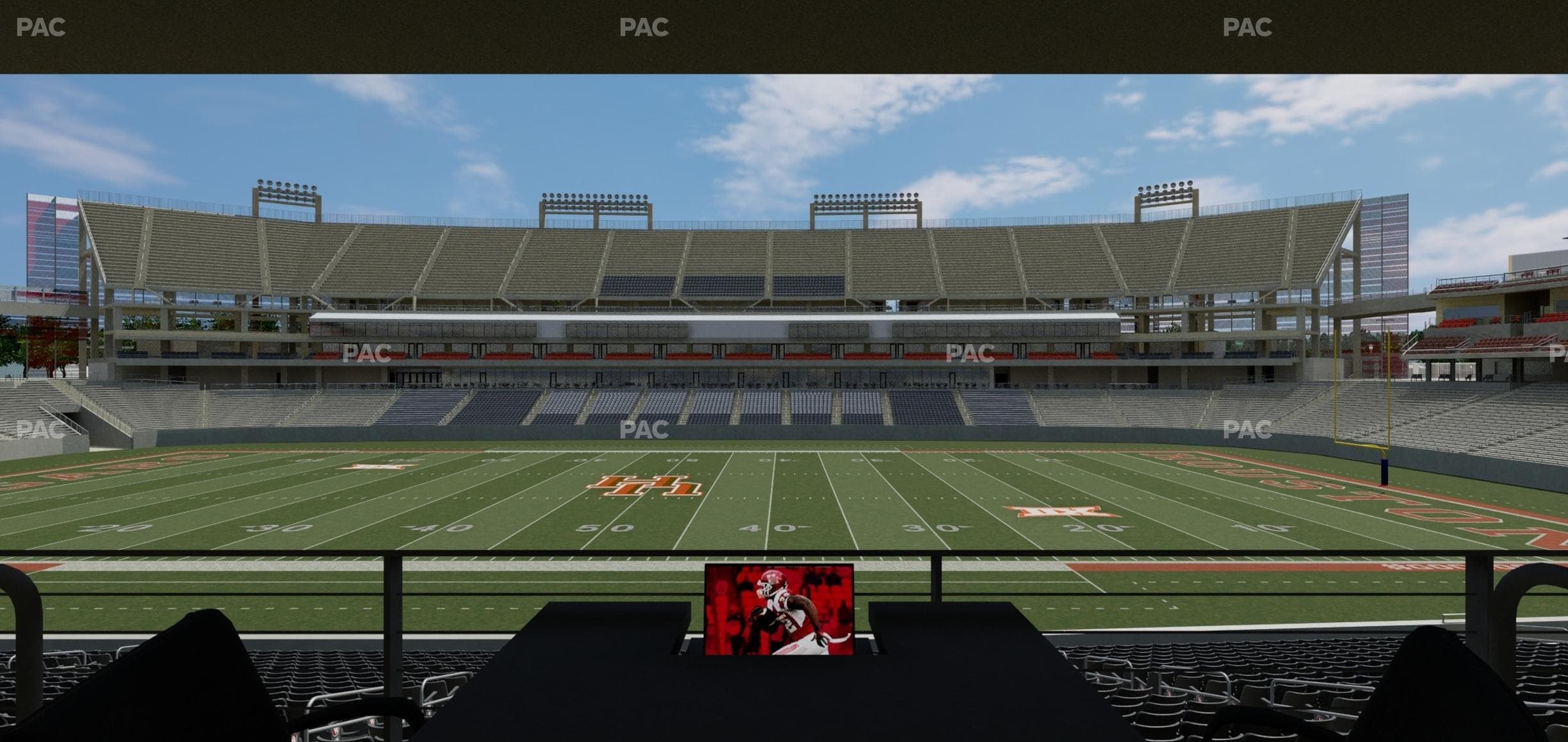 TDECU Stadium - Section Loge Box 32 Seat View