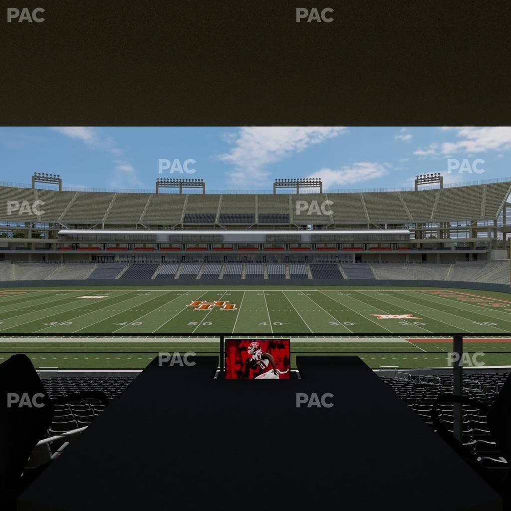 TDECU Stadium - Section Loge Box 33 Seat View