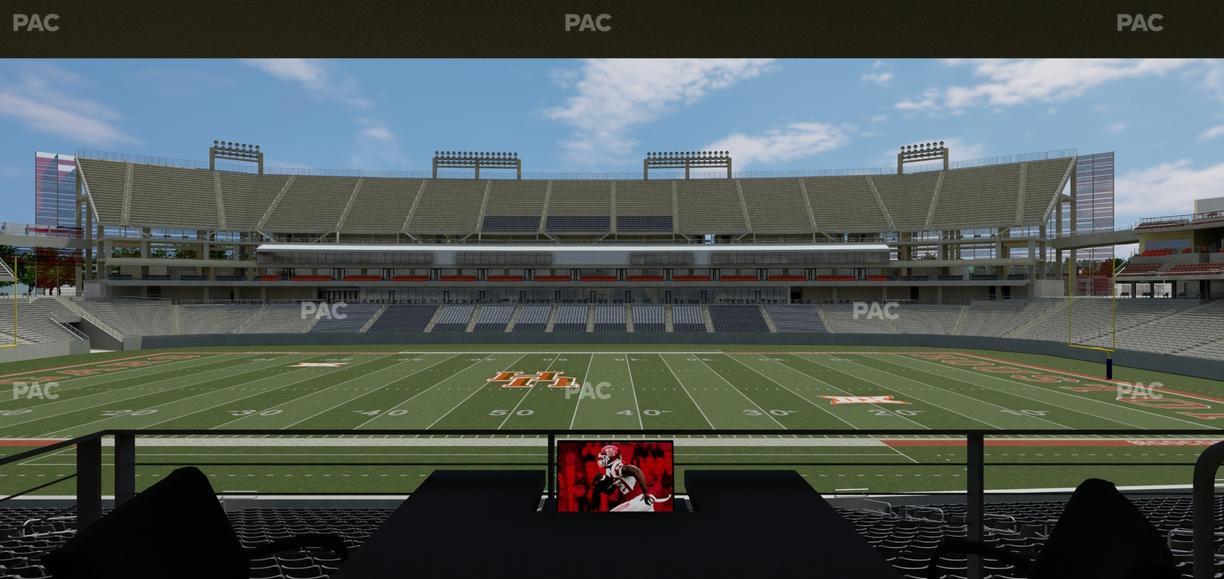 TDECU Stadium - Section Loge Box 33 Seat View