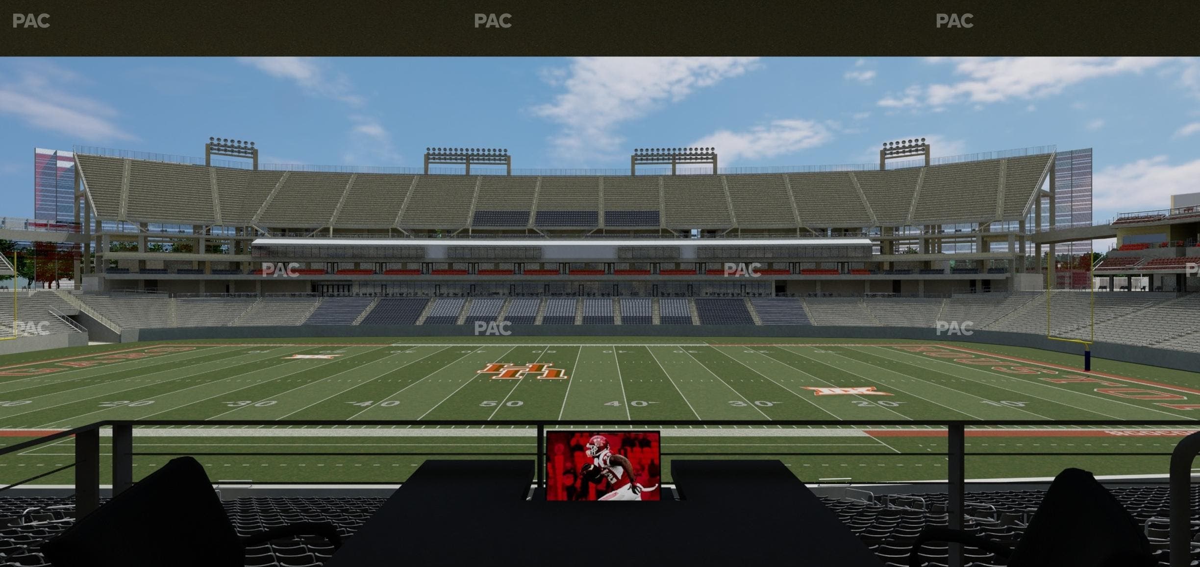 TDECU Stadium - Section Loge Box 33 Seat View