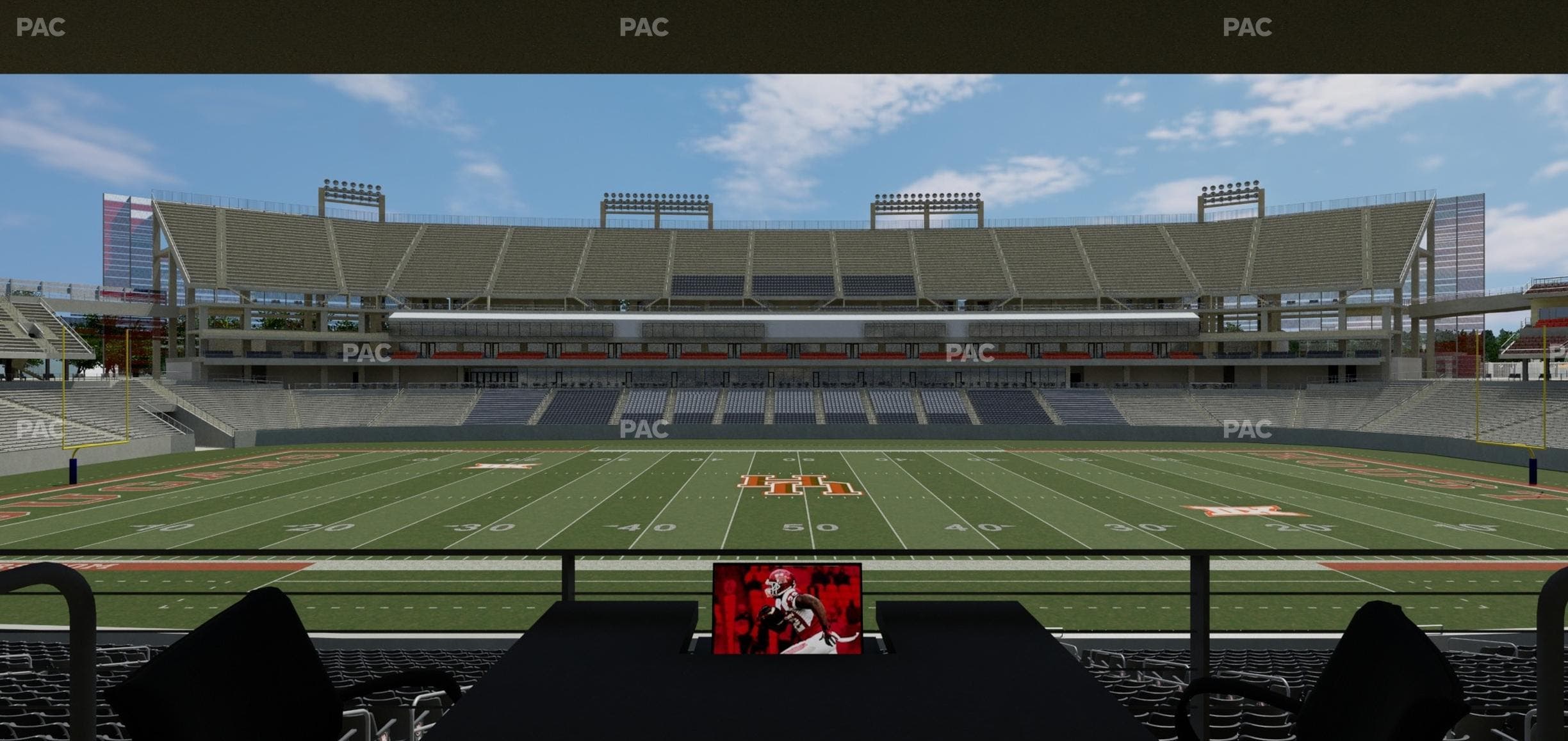 TDECU Stadium - Section Loge Box 35 Seat View