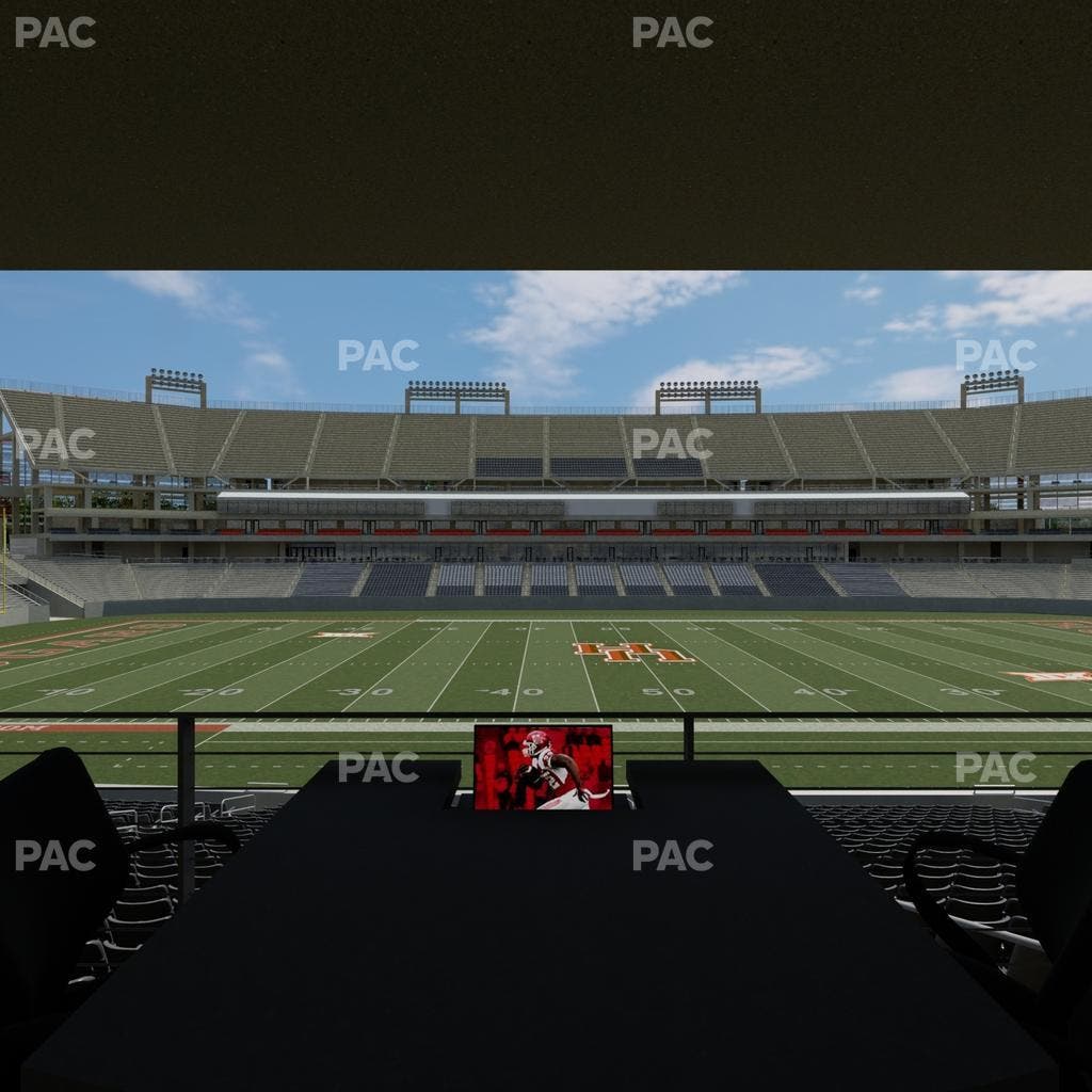 TDECU Stadium - Section Loge Box 36 Seat View