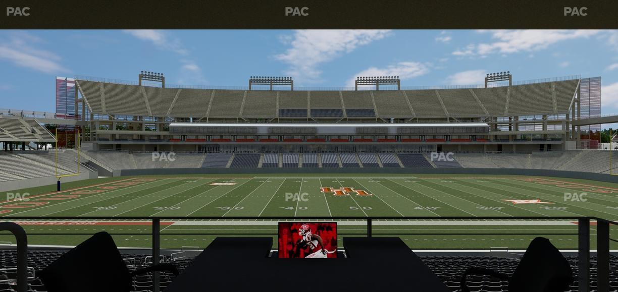 TDECU Stadium - Section Loge Box 36 Seat View