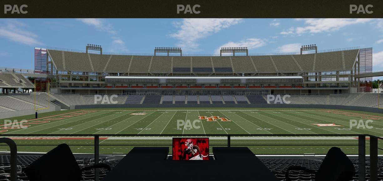 TDECU Stadium - Section Loge Box 36 Seat View