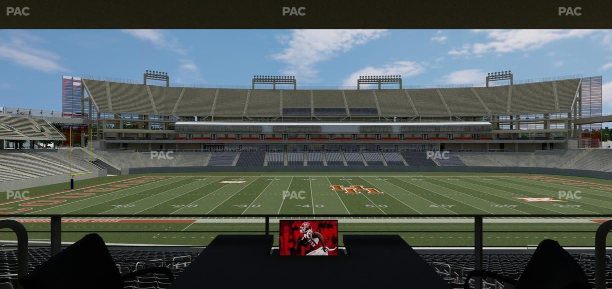 TDECU Stadium - Section Loge Box 37 Seat View