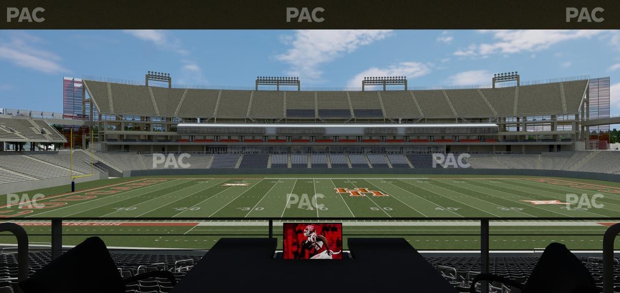 TDECU Stadium - Section Loge Box 37 Seat View