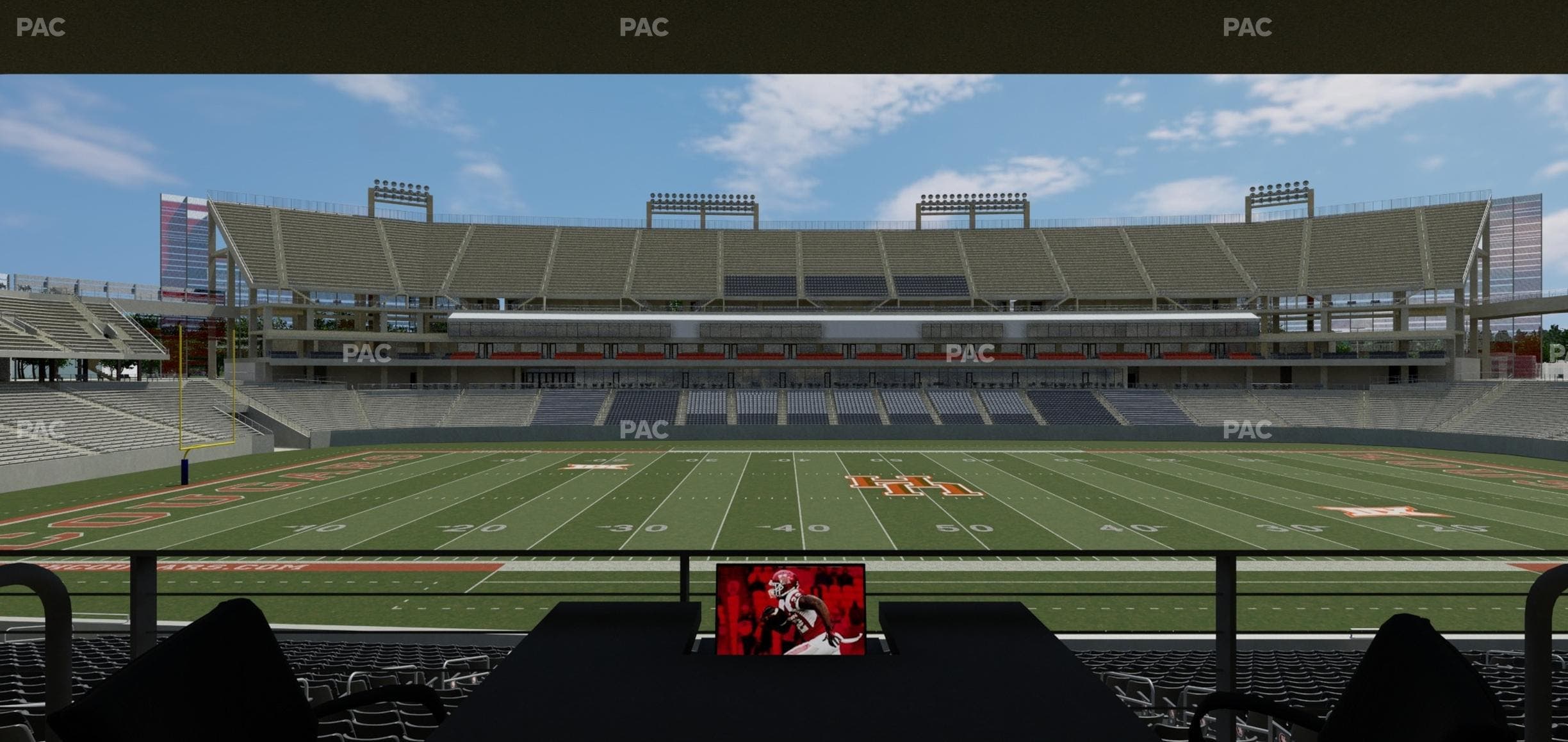 TDECU Stadium - Section Loge Box 37 Seat View