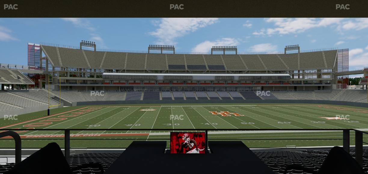 TDECU Stadium - Section Loge Box 38 Seat View
