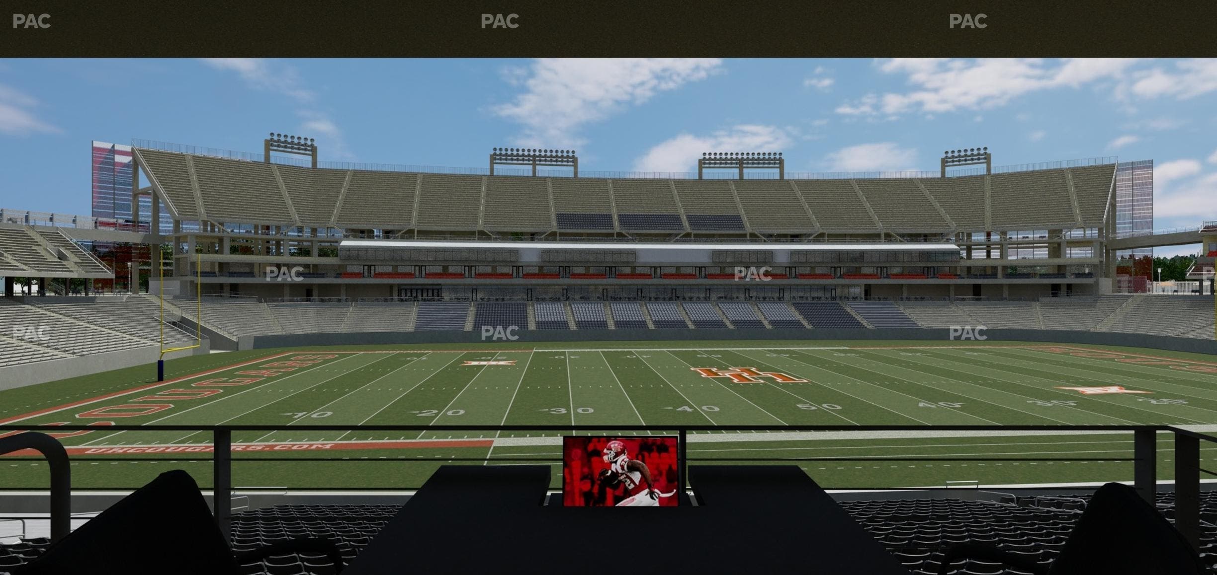 TDECU Stadium - Section Loge Box 38 Seat View