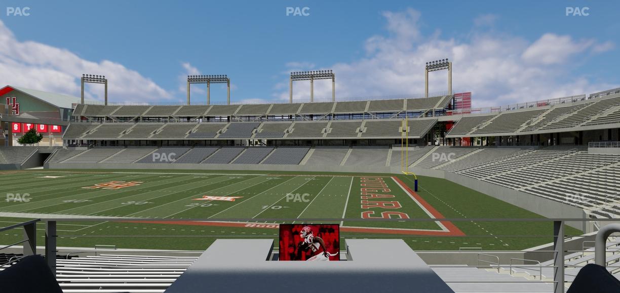 TDECU Stadium - Section Loge Box 4 Seat View