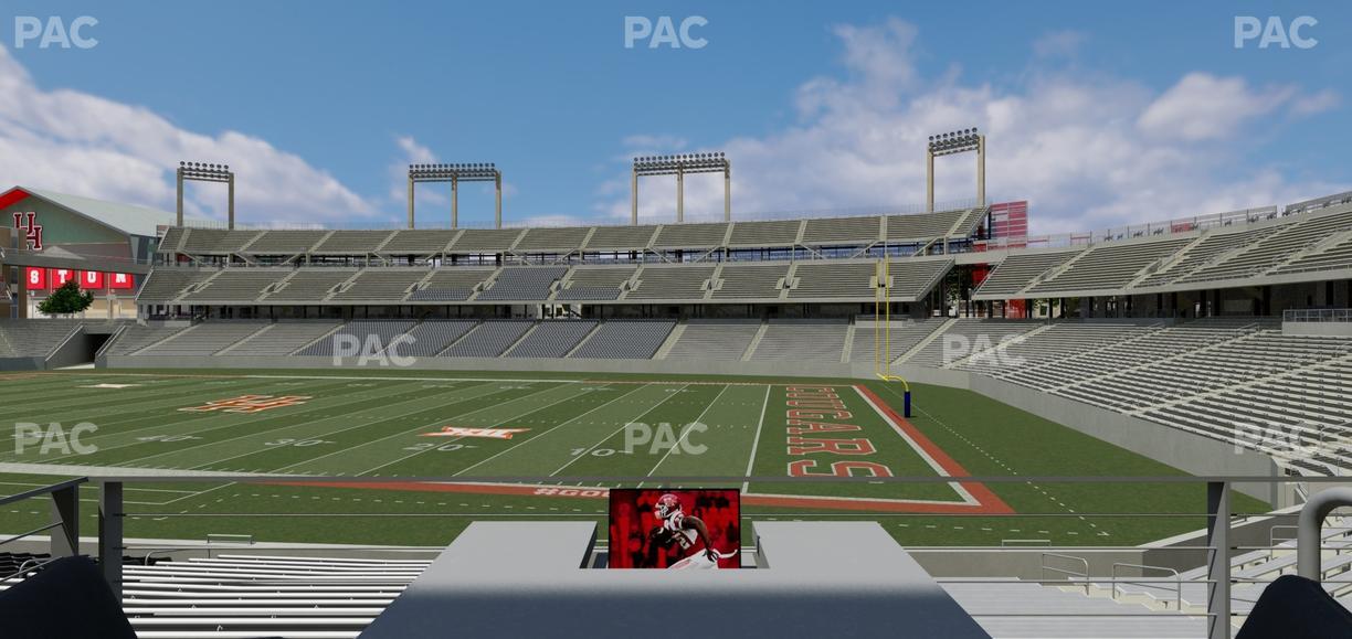 TDECU Stadium - Section Loge Box 4 Seat View