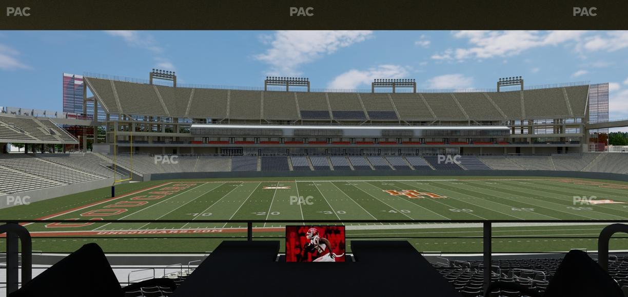 TDECU Stadium - Section Loge Box 40 Seat View