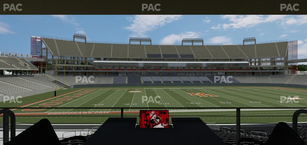 TDECU Stadium - Section Loge Box 40 Seat View