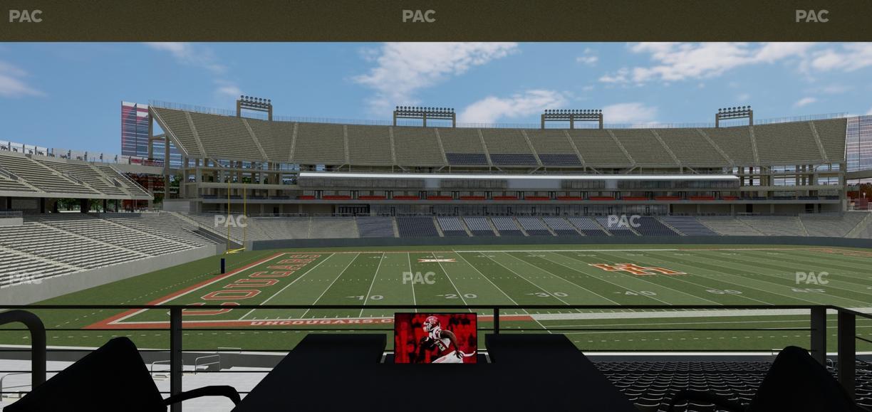 TDECU Stadium - Section Loge Box 41 Seat View
