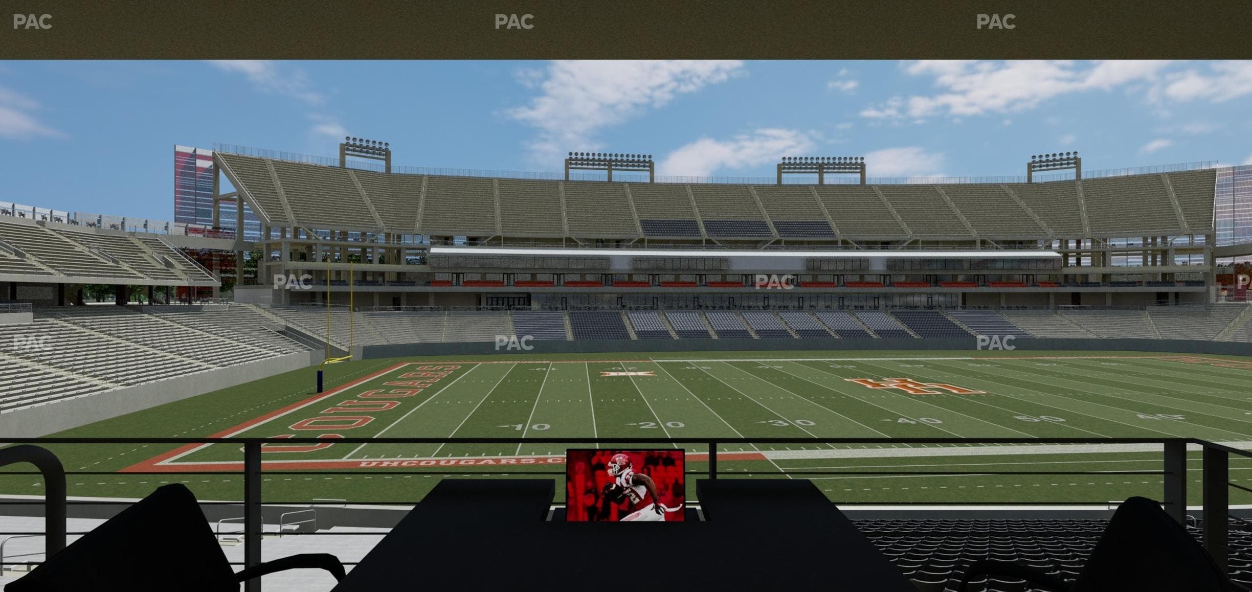 TDECU Stadium - Section Loge Box 41 Seat View