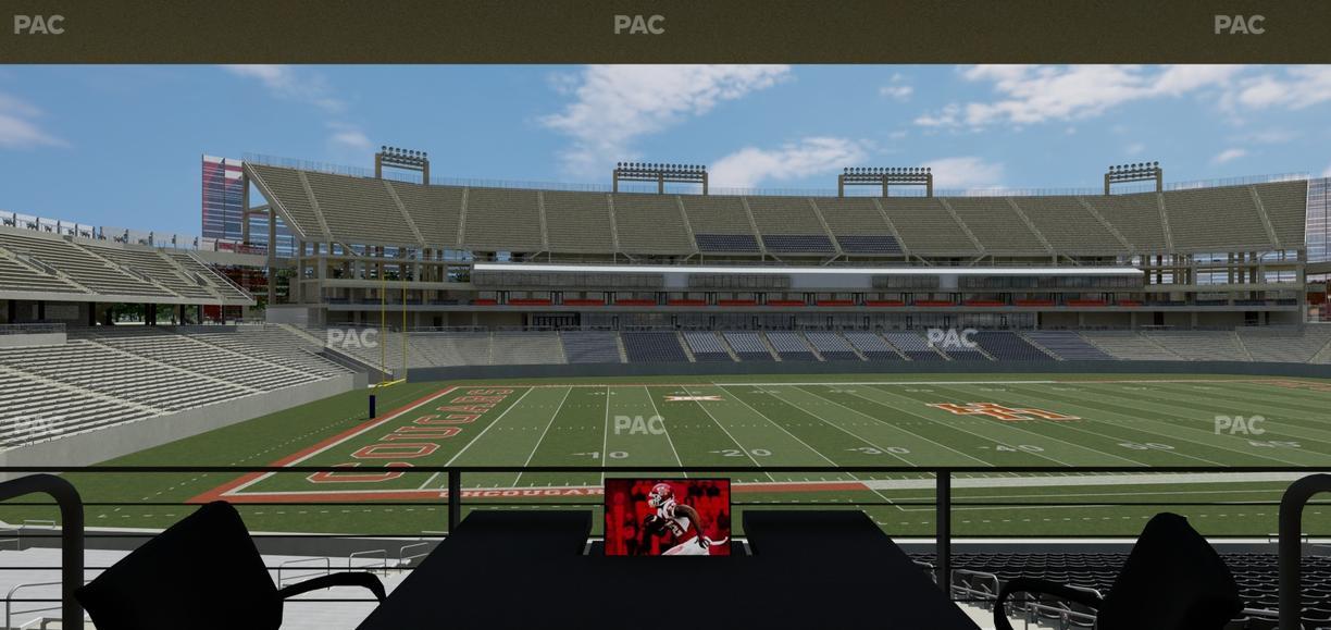 TDECU Stadium - Section Loge Box 42 Seat View