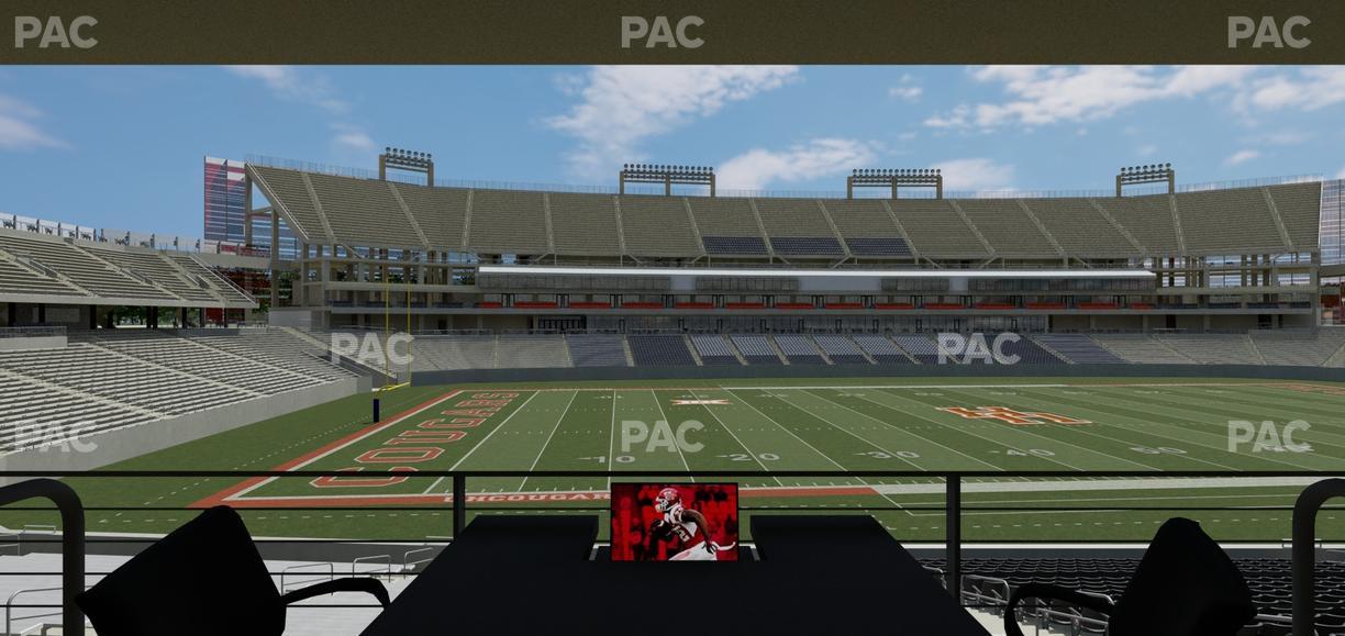 TDECU Stadium - Section Loge Box 42 Seat View