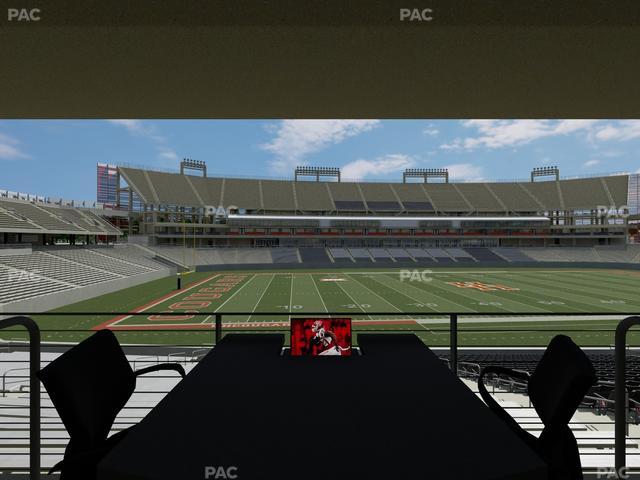 TDECU Stadium - Section Loge Box 42 Seat View