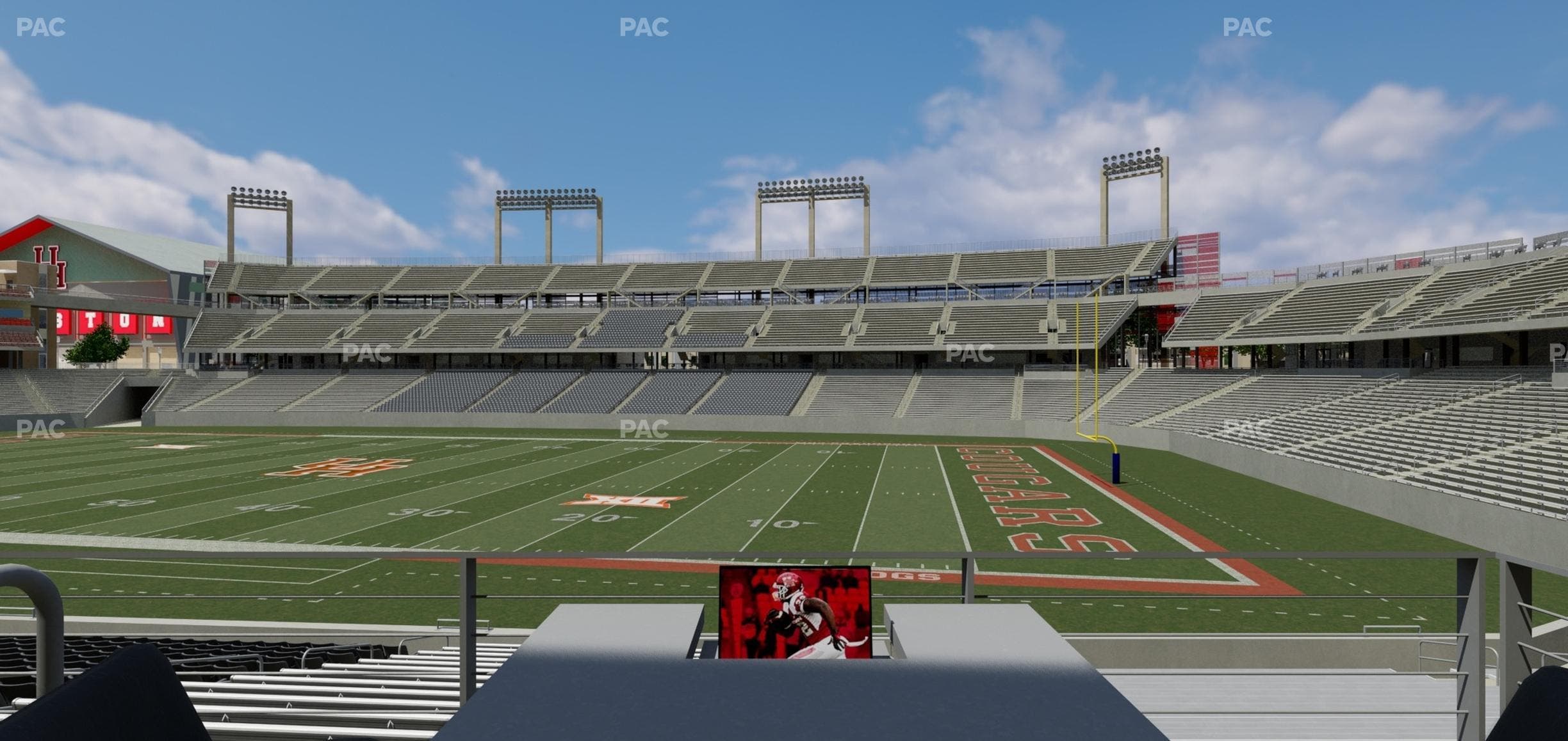 TDECU Stadium - Section Loge Box 5 Seat View