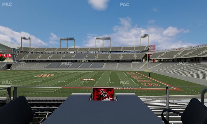 TDECU Stadium - Section Loge Box 6 Seat View
