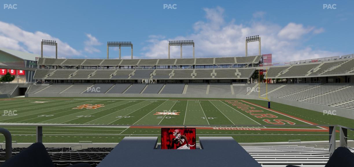 TDECU Stadium - Section Loge Box 7 Seat View