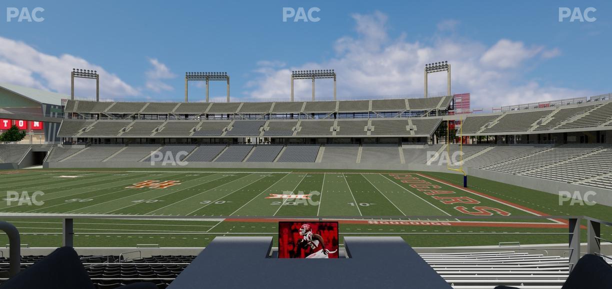 TDECU Stadium - Section Loge Box 7 Seat View