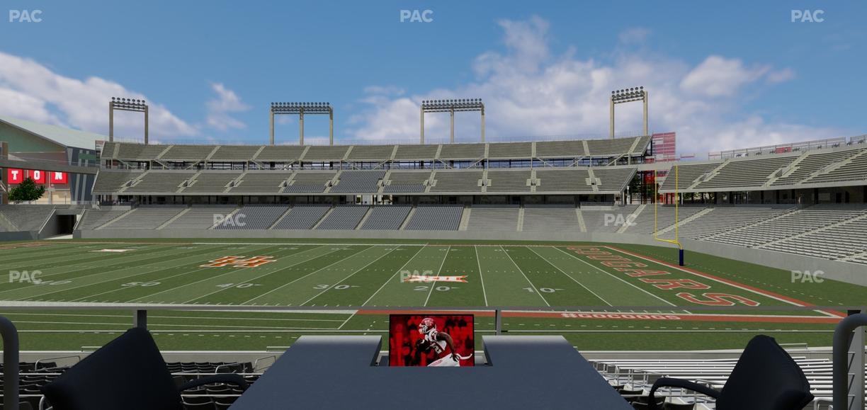 TDECU Stadium - Section Loge Box 8 Seat View