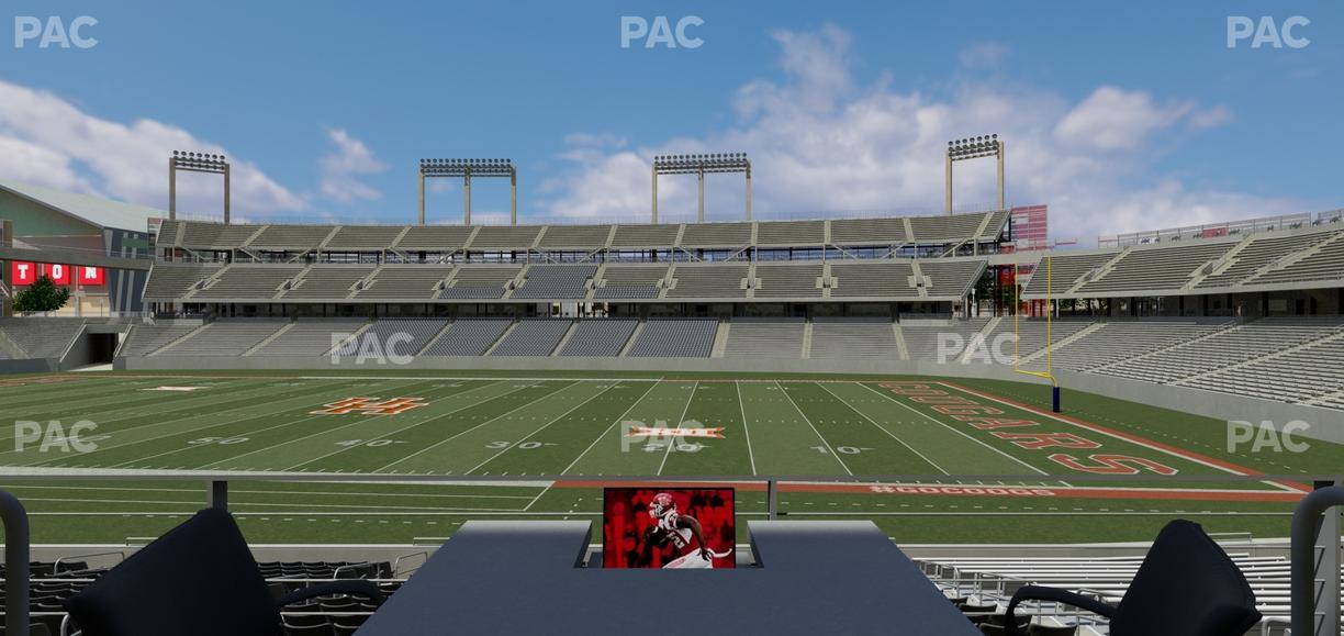 TDECU Stadium - Section Loge Box 8 Seat View