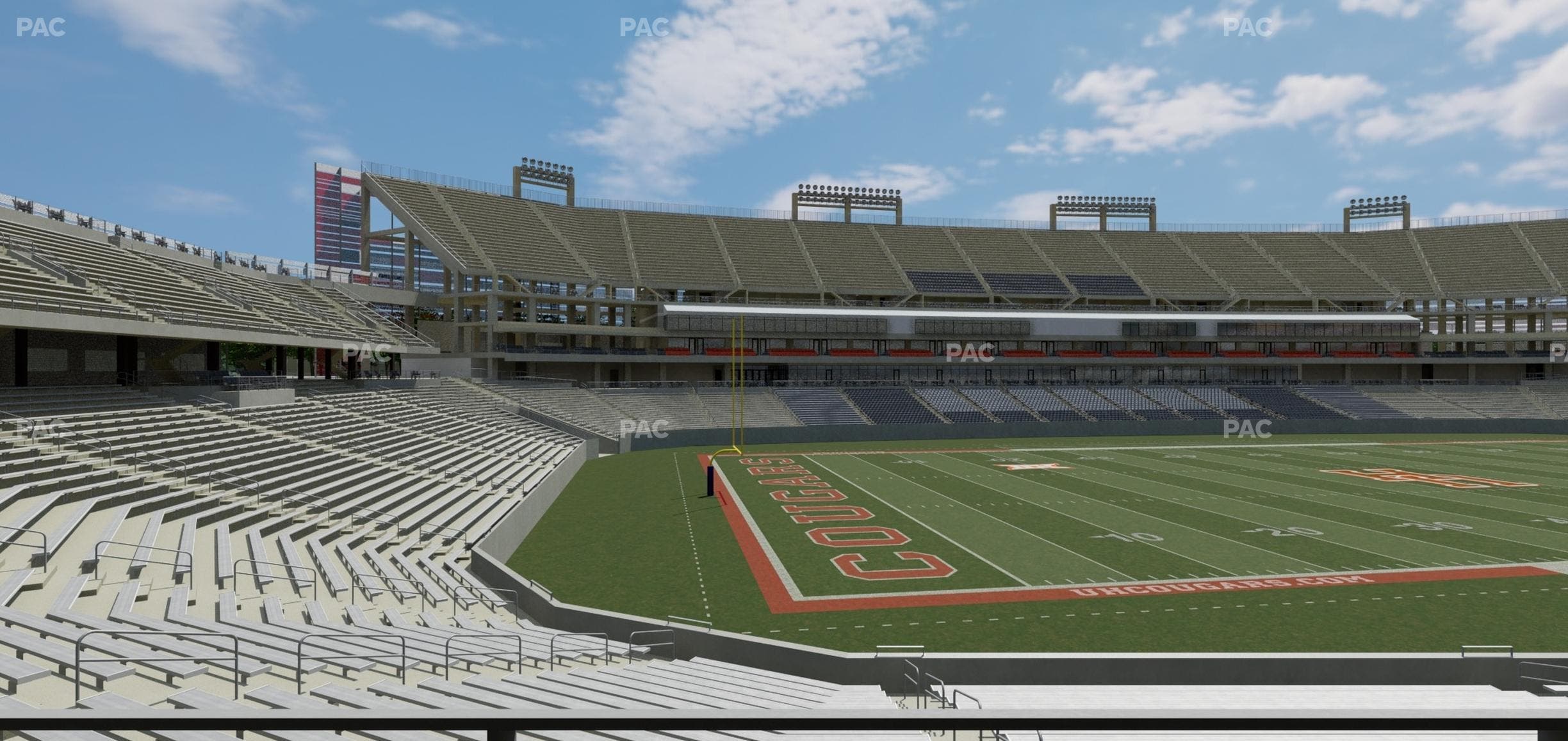 TDECU Stadium - Section Party Patio 134 Seat View