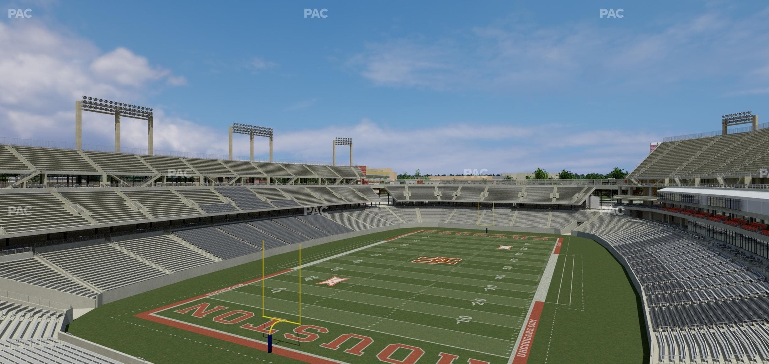 TDECU Stadium - Section Party Patio 300 Seat View
