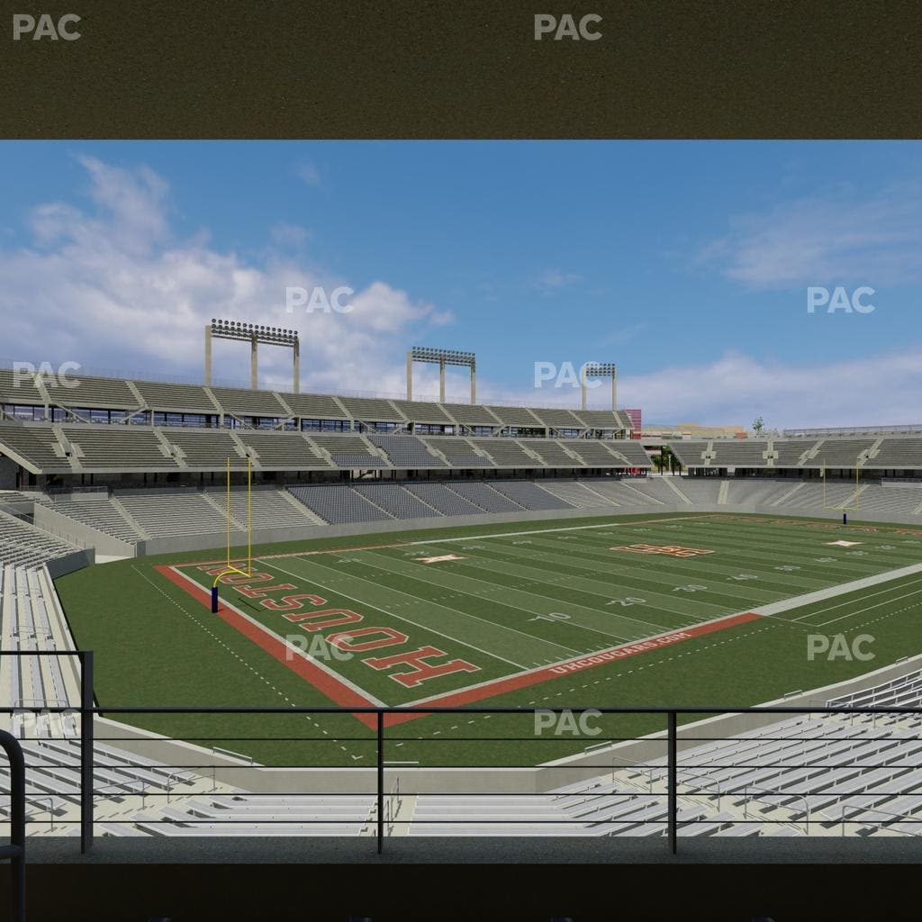 TDECU Stadium - Section West Terrace Club Seat View