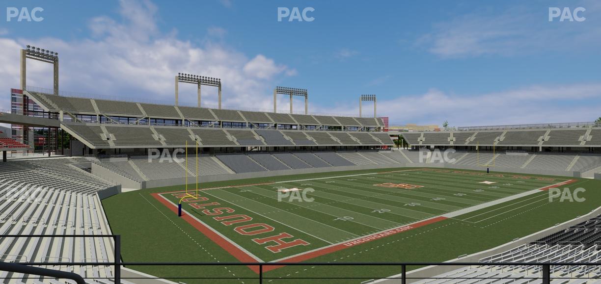 TDECU Stadium - Section West Terrace Club Seat View