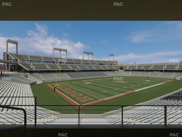 TDECU Stadium - Section West Terrace Club Seat View