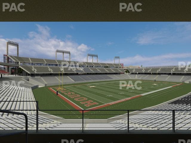 TDECU Stadium - Section West Terrace Club Seat View